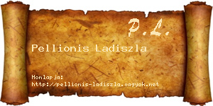 Pellionis Ladiszla névjegykártya